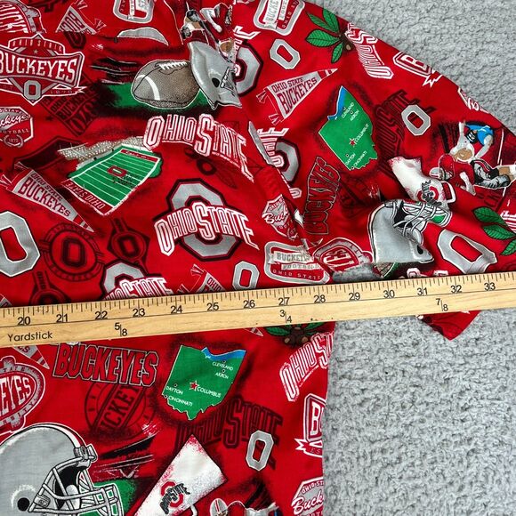 Ohio State Buckeyes Shirt Men 2XL Red Floral Aloha Print NCAA All Over Print AOP - Picture 10 of 10